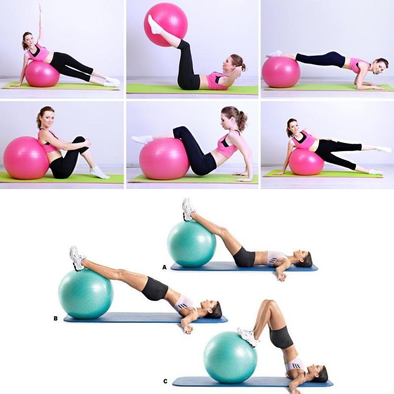 Palla Pilates Mini 25 Cm - Per Yoga, Fitness E Riabilitazione, PVC Antiscivolo - Foto 6